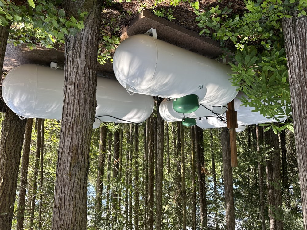 Propane tank after cleaning